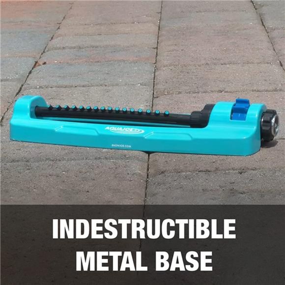 Indestructible Metal Base Oscillating Sprinkler with Adjustable Spray, 3600-Sqft - Picture 4 of 5